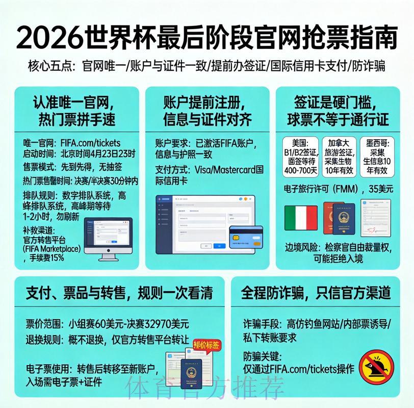 2026世界杯官方正规购票渠道指南
